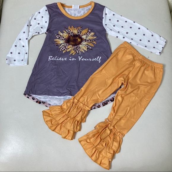 Other - Boutique sunflower 🌻 believe in yourself cute set